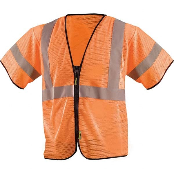 OccuNomix - Size 2X/3XL HI-Vis Orange Mesh General Purpose High Visibility Vest - Exact Tooling