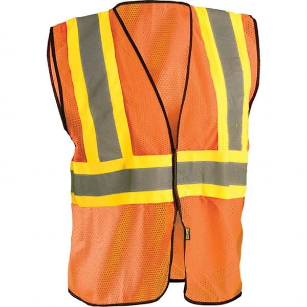 OccuNomix - Size S/M HI-Vis Orange Mesh General Purpose High Visibility Vest - Exact Tooling