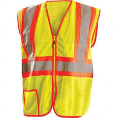OccuNomix - Size 5XL Hi-Vis Yellow Mesh General Purpose High Visibility Vest - Exact Tooling