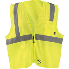 OccuNomix - Size 5XL Hi-Vis Yellow Mesh General Purpose High Visibility Vest - Exact Tooling