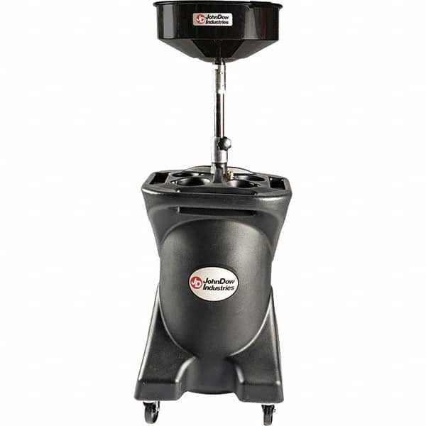 JohnDow - Oil Drain Containers Type: Pressurized Evacuation Drain w/Casters Container Size: 27 Gal - Exact Tooling