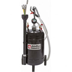 JohnDow - Oil Drain Containers Type: Pressurized Evacuation Drain w/Casters Container Size: 6 Gal. - Exact Tooling