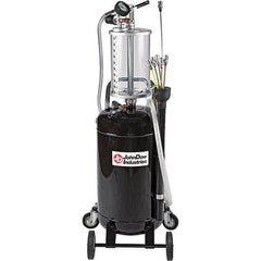 JohnDow - Oil Drain Containers Type: Pressurized Evacuation Drain w/Casters Container Size: 20 Gal. - Exact Tooling