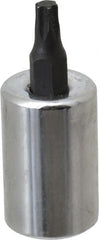 Proto - 3/8" Drive, T25 Torx Bit Socket - 1-23/32" OAL, 5/8" Bit Length - Exact Tooling