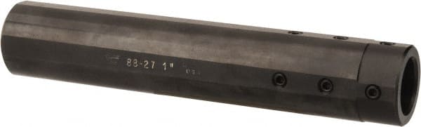Global CNC Industries - 1" Bore Diam, 1-1/2" Shank Diam, Boring Bar Sleeve - 8" OAL, 4" Bore Depth - Exact Tooling