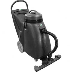 Nilfisk - 18 Gal Plastic Tank, Electric Powered Wet/Dry Vacuum - 1.17 Peak hp, 100/120 Volt, 8 Amps, 9' Hose Fitting, Cloth Filter, Accessories Included - Exact Tooling