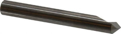 SGS - 1/4" Head Diam, 1/4" Shank Diam, 1 Flute 90° Solid Carbide Countersink - Bright Finish, 2" OAL, Single End, Straight Shank, Right Hand Cut - Exact Tooling