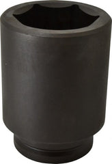Proto - 1-1/2" Drive 3-1/8" Deep Impact Socket - 6 Points, 6-3/8" OAL - Exact Tooling