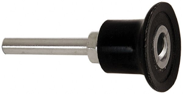 Norton - 1-1/2" Diam Quick-Change Type R Disc Backing Pad - 1/4" Shank Diam, Medium Density, 30,000 RPM, Speed-Lok TR Compatible - Exact Tooling