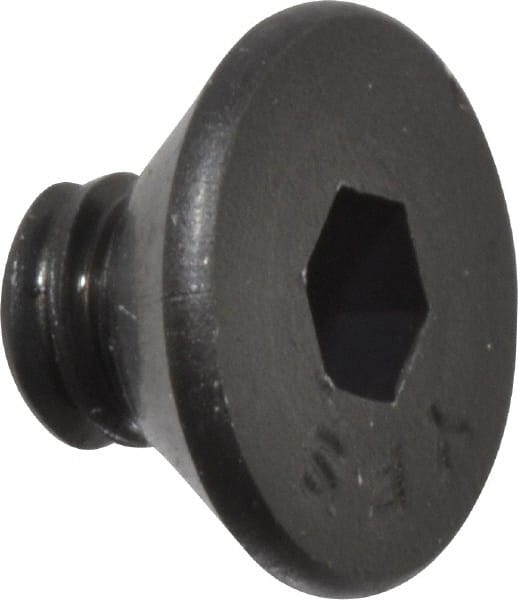 Value Collection - #10-24 UNC Hex Socket Drive, Flat Screw - Alloy Steel, Black Oxide Finish, Fully Threaded, 1/4" OAL - Exact Tooling