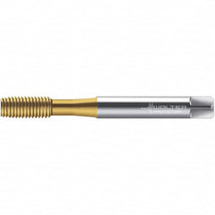 Walter-Prototyp - M2x0.40 DIN 2174 6HX 1.830 Thread Limit Semi-Bottoming Thread Forming Tap - Powdered Metal High Speed Steel, TiN Finish, 45.92mm OAL, 4mm Thread Length, Right Hand Thread, Series TC420 - Exact Tooling