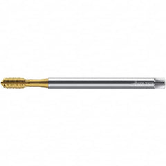 Walter-Prototyp - M3x0.50 ~DIN 371 XL 6HX 2.790 Thread Limit Semi-Bottoming Thread Forming Tap - Powdered Metal High Speed Steel, TiN Finish, 126.41mm OAL, 6mm Thread Length, Right Hand Thread, Series TC420 - Exact Tooling