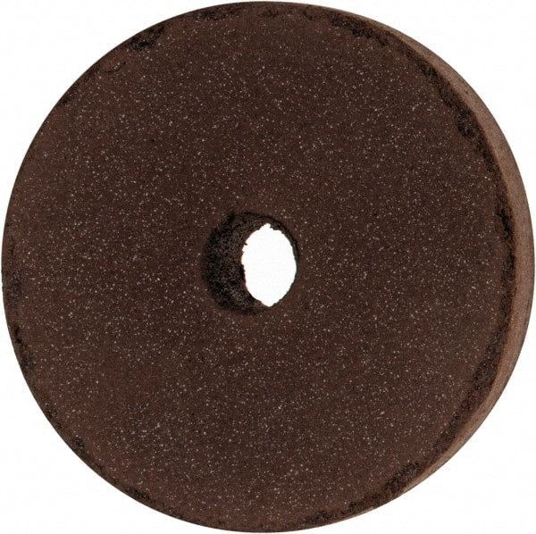 Cratex - 1-1/2" Diam x 1/4" Hole x 1/4" Thick, Surface Grinding Wheel - Silicon Carbide, Fine Grade, 15,000 Max RPM, Rubber Bond, No Recess - Exact Tooling