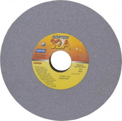 Norton - 7" Diam x 1-1/4" Hole x 3/4" Thick, K Hardness, 80 Grit Surface Grinding Wheel - Aluminum Oxide, Medium Grade, 3,600 Max RPM, Vitrified Bond - Exact Tooling