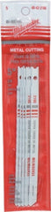 Milwaukee Tool - 5" Long, 24 Teeth per Inch, Bi-Metal Jig Saw Blade - Toothed Edge, 0.2813" Wide x 0.055" Thick, U-Shank - Exact Tooling