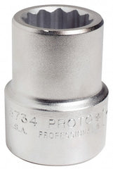 Proto - 1-1/16", 1" Drive, Standard Hand Socket - 12 Points, 2-7/16" OAL - Exact Tooling