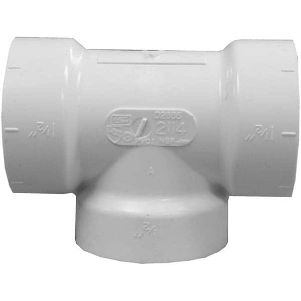Jones Stephens - Drain, Waste & Vent Pipe Fittings Type: Cleanout Test Tee Fitting Size: 2 (Inch) - Exact Tooling