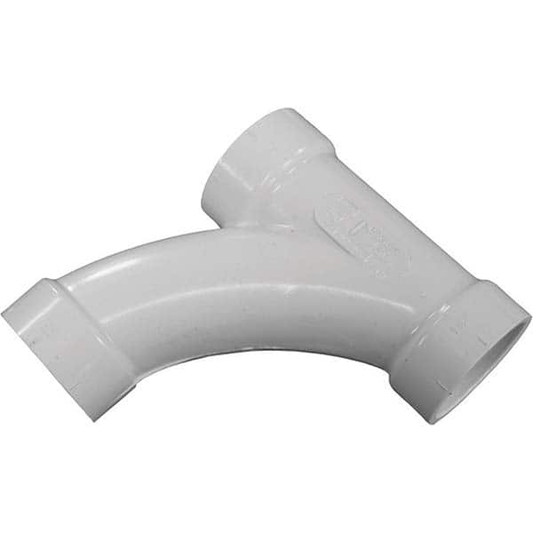 Jones Stephens - Drain, Waste & Vent Pipe Fittings Type: Long Turn Tee Wye Fitting Size: 4 (Inch) - Exact Tooling