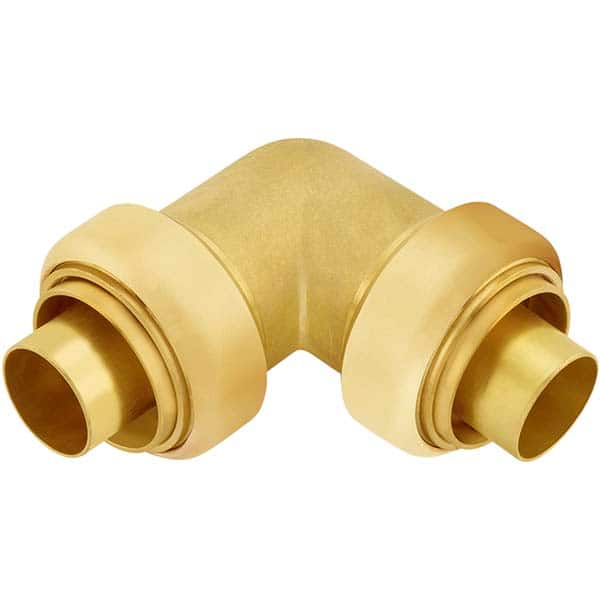 Jones Stephens - Metal Push-To-Connect Tube Fittings Type: 90 Degree Elbow Tube Outside Diameter (Inch): 1-1/4 - Exact Tooling