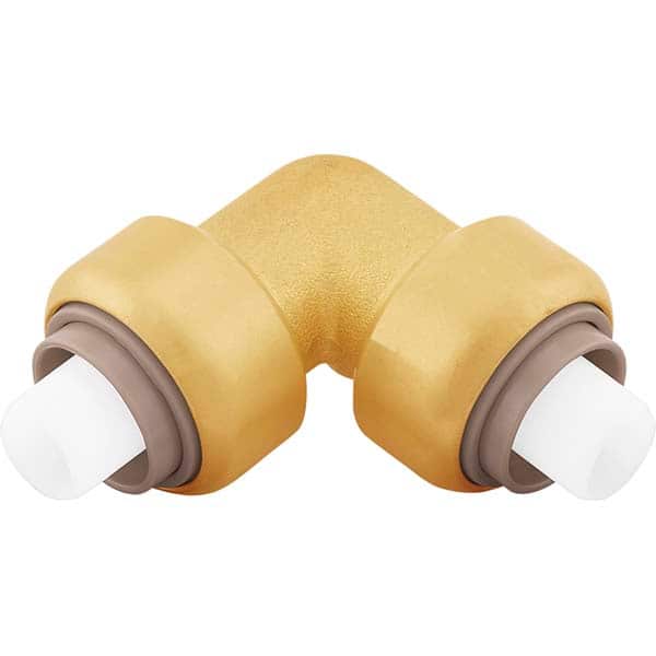 Jones Stephens - Metal Push-To-Connect Tube Fittings Type: 90 Degree Elbow Tube Outside Diameter (Inch): 1/2 - Exact Tooling