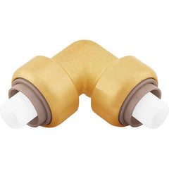 Jones Stephens - Metal Push-To-Connect Tube Fittings Type: 90 Degree Elbow Tube Outside Diameter (Inch): 1/2 - Exact Tooling