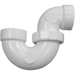 Drain, Waste & Vent Pipe Fittings; Type: Trap; Fitting Size: 2 in; Material: PVC; Material: PVC; End Connection: Hub x Hub; Fitting Type: Trap; Fitting Size: 2 in; Material: PVC