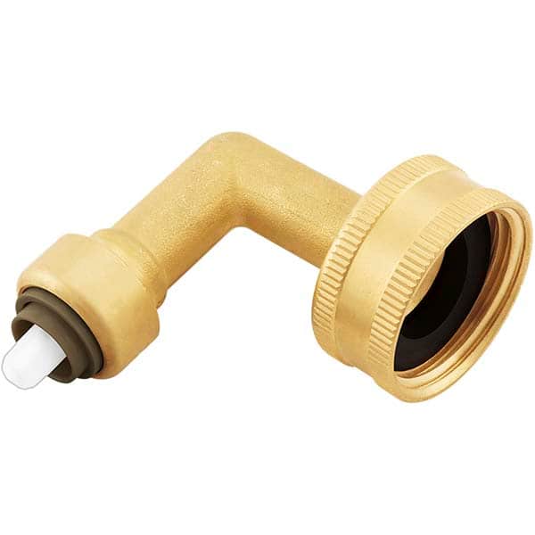 Jones Stephens - Metal Push-To-Connect Tube Fittings Type: 90 Degree Elbow Tube Outside Diameter (Inch): 1/4 - Exact Tooling