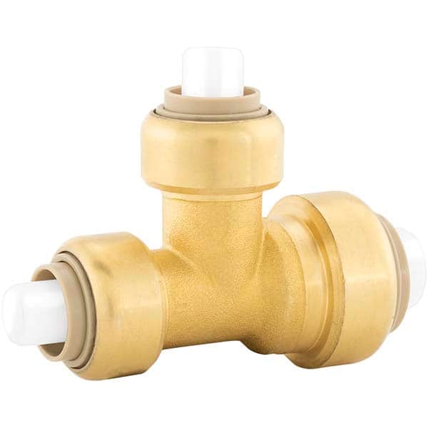Jones Stephens - Metal Push-To-Connect Tube Fittings Type: Reducing Tee Tube Outside Diameter (Inch): 3/4 - Exact Tooling