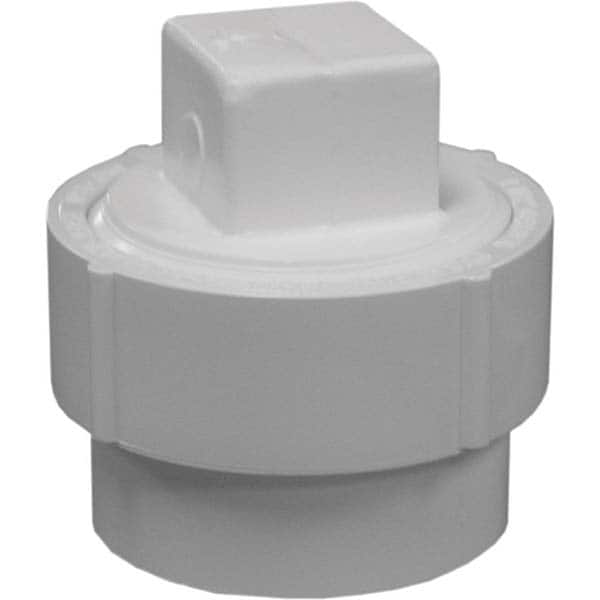 Jones Stephens - Drain, Waste & Vent Pipe Fittings Type: Cleanout Adapter w/Plug Fitting Size: 4 (Inch) - Exact Tooling