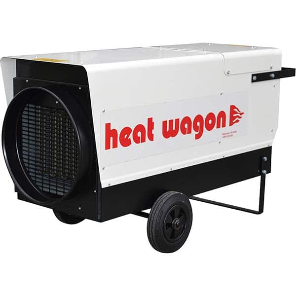 Heat Wagon - Electric Forced Air Heaters Type: Forced Air Blower Maximum BTU Rating: 136500 - Exact Tooling