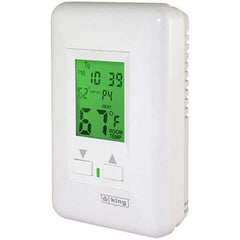 King Electric - Thermostats Type: Hydronic Thermostat Style: Line Voltage Wall Thermostat - Exact Tooling
