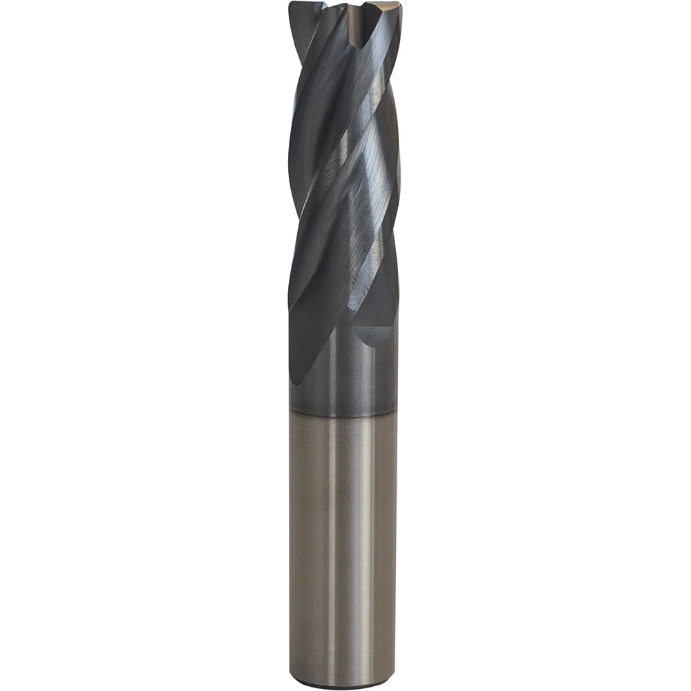 Accupro - 3/4" Diam 4 Flute Carbide 0.06" Corner Radius End Mill - Exact Tooling