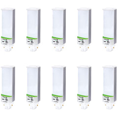 LED Lamp: Commercial & Industrial Style, LED, 2-Pin Base 277V, 3,500 ° K, 920 Lumens, 50,000 hr Avg Life