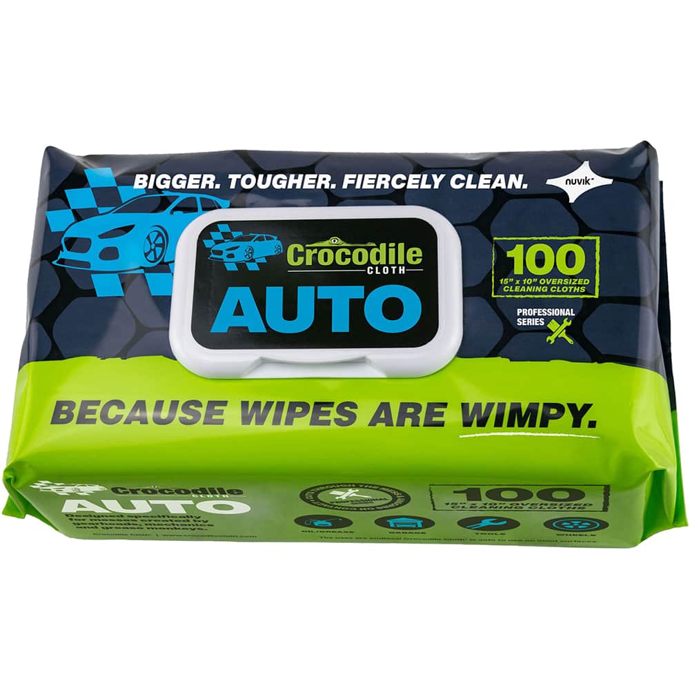 Crocodile Cloth - Wipes Type: General Purpose Style: Pre-Moistened; Flat Fold - Exact Tooling