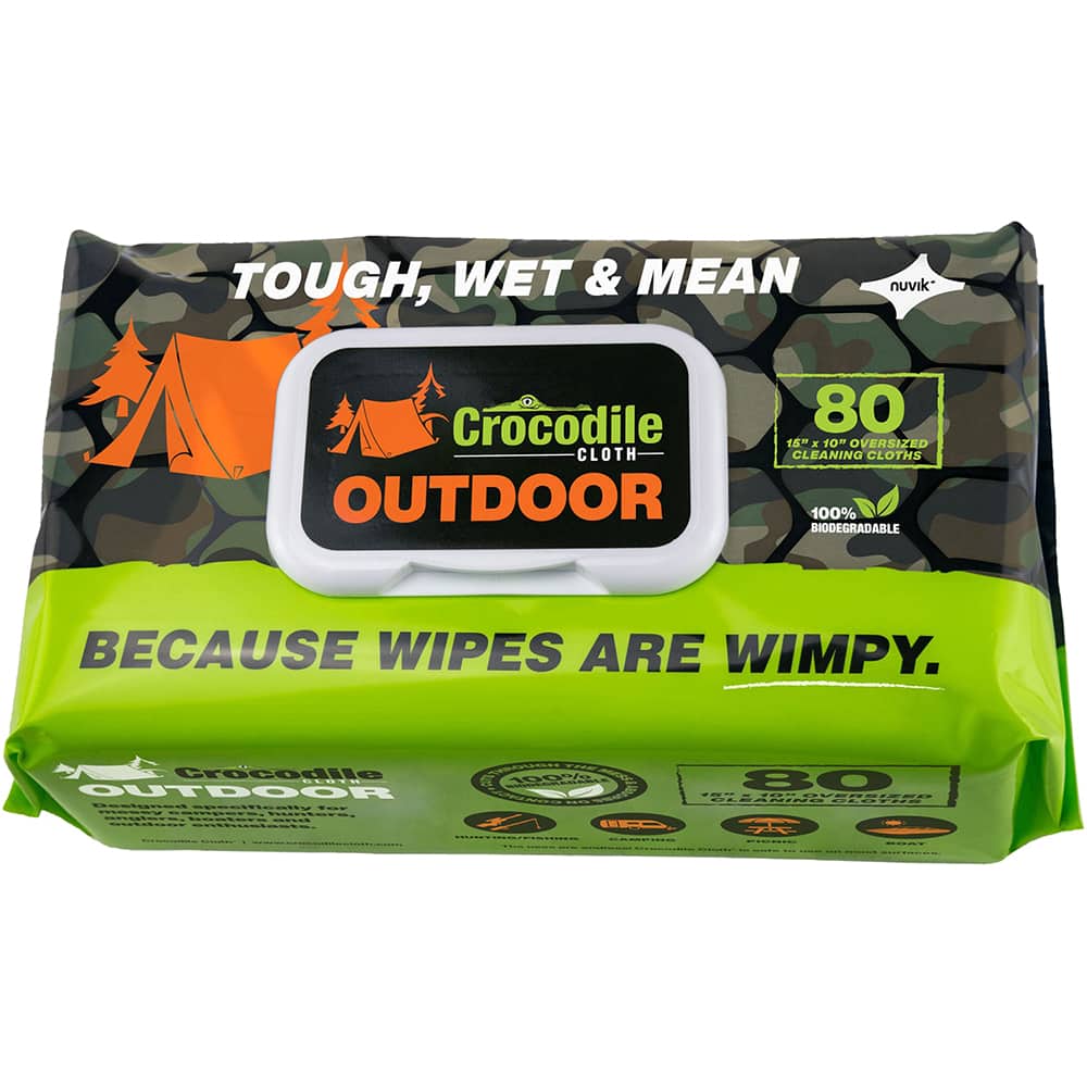 Crocodile Cloth - Wipes Type: General Purpose Style: Pre-Moistened; Flat Fold - Exact Tooling
