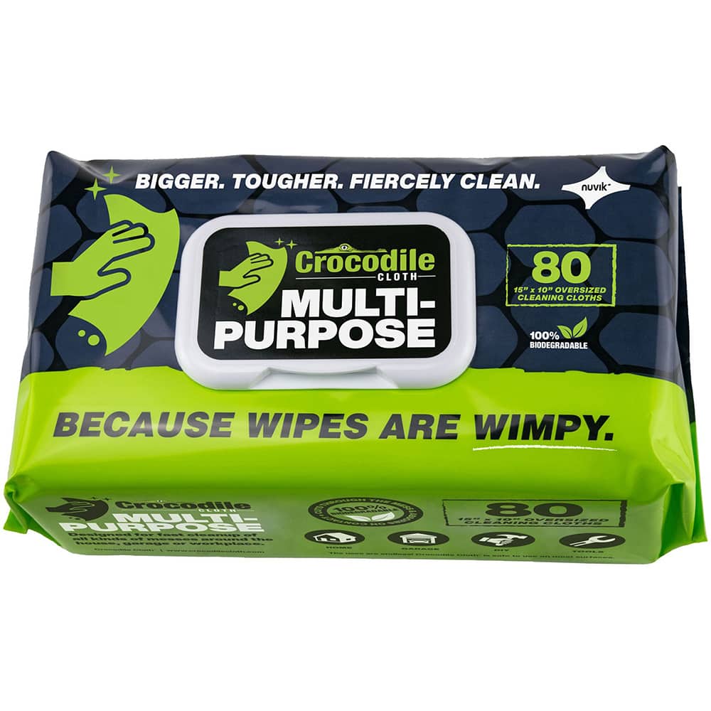 Crocodile Cloth - Wipes Type: General Purpose Style: Pre-Moistened; Flat Fold - Exact Tooling