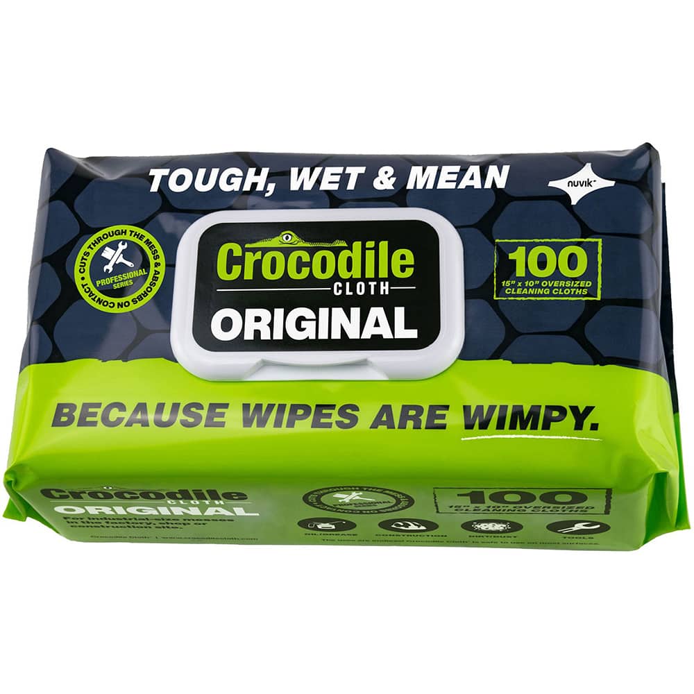 Crocodile Cloth - Wipes Type: General Purpose Style: Pre-Moistened; Flat Fold - Exact Tooling