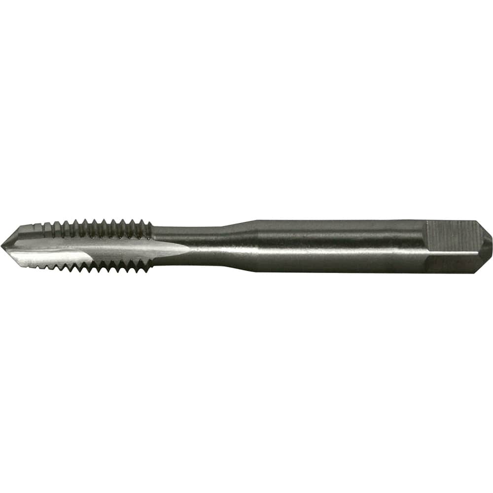 Greenfield Threading - #12-24 UNC Class 2B 2-Flute Bright Finish High Speed Steel Spiral Point Tap - Exact Tooling