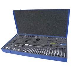 Greenfield Threading - Tap & Die Sets Minimum Tap Thread Size (Inch): 1/4-20 Maximum Tap Thread Size (Inch): 1-14 - Exact Tooling