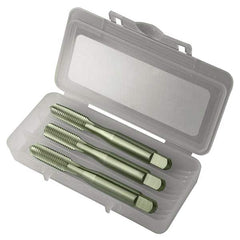 Greenfield Threading - Tap Sets Thread Size: 1/4 - 20 Number of Flutes: 4 - Exact Tooling