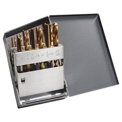 Greenfield Threading - Tap & Drill Sets Minimum Tap Thread Size (Inch): #6-32 Maximum Tap Thread Size (Inch): 1/2-13 - Exact Tooling