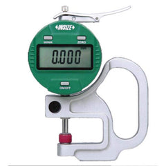 Insize USA LLC - Electronic Thickness Gages; Minimum Measurement (mm): 0.00 ; Minimum Measurement (Decimal Inch): 0.0000 ; Maximum Measurement (Inch): 0.4000 ; Maximum Measurement (Decimal Inch): 0.4000 ; Maximum Measurement (mm): 10.00 ; Resolution (mm) - Exact Tooling