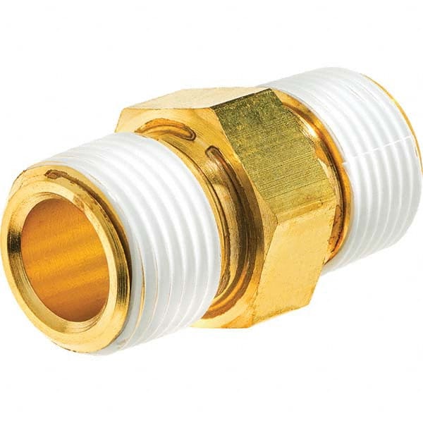 USA Sealing - 3/4" Brass Pipe Hex Nipple - Exact Tooling