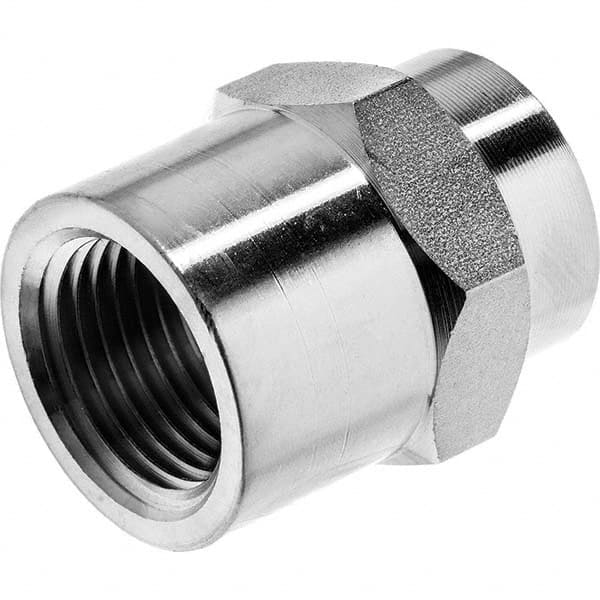 USA Sealing - 1/2 x 1/8" Galvanized Steel Pipe Reducing Hex Coupling - Exact Tooling