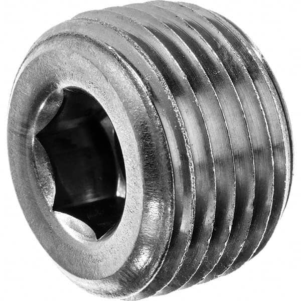 USA Sealing - 1-1/2" 316 Stainless Steel Pipe Hex Socket Plug - Exact Tooling
