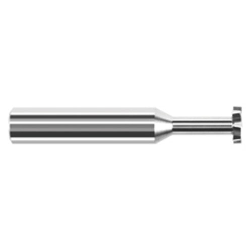 Staggered Tooth - 0.1875″ (3/16″) Cutter Diameter × 0.0620″ (1/16″) Width × 0.2810″ (9/32″) Neck Length Carbide Square Stagger Keyseat Cutter, 6 Flutes