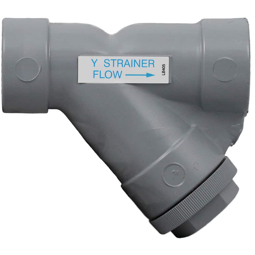 Hayward - 1-1/2" Pipe, Threaded Ends, CPVC Y-Strainer - Exact Tooling