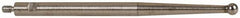 TESA Brown & Sharpe - 2mm Ball Diam, Steel, Ball Test Indicator Contact Point - 1-7/16" Contact Point Length, Use with Brown & Sharpe BesTest 599 Series - Exact Tooling