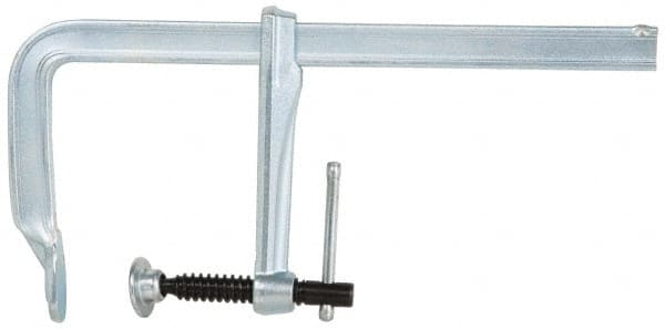 Bessey - 5-1/2" Deep Throat, 12" Max Capacity, Standard Sliding Arm Clamp - 1,320 Lb Clamping Pressure, 0.7" Spindle Diam - Exact Tooling
