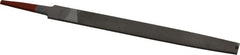 Simonds File - 6" Long, Bastard Cut, Mill American-Pattern File - Single Cut, Tang - Exact Tooling